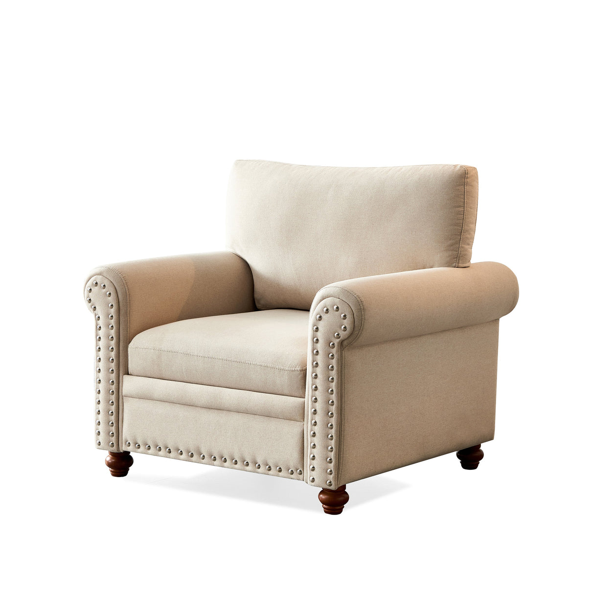 Living Room Sofa Single Seat Chair Beige