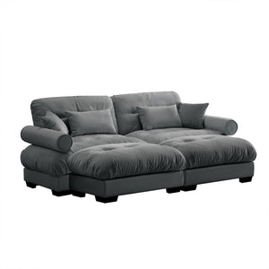 Super Comfort Oversized Modular Sectional Sofa With Movable Ottoman