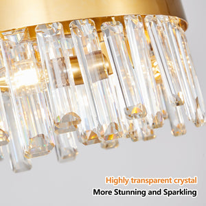 23.6 Inches Luxury Crystal Chandelier
