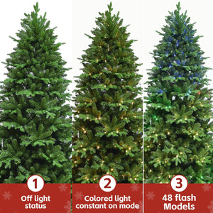 7FT Prelit Christmas Tree with 340 RGB LED Lights - Multicolor