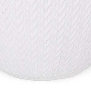 Outdoor Lightweight, Concrete Side Table - Antique White