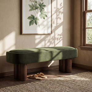 Chic Indoor Upholstered Dining Bench