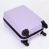 20" Carry On Luggage Lightweight Suitcase, Spinner Wheels - Lavender Purple