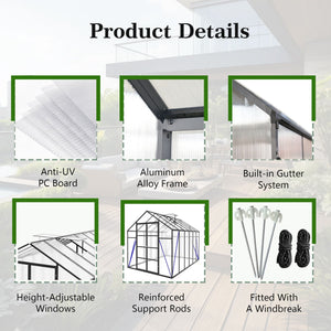 Gain Height Windproof Aluminum house With Raised Base