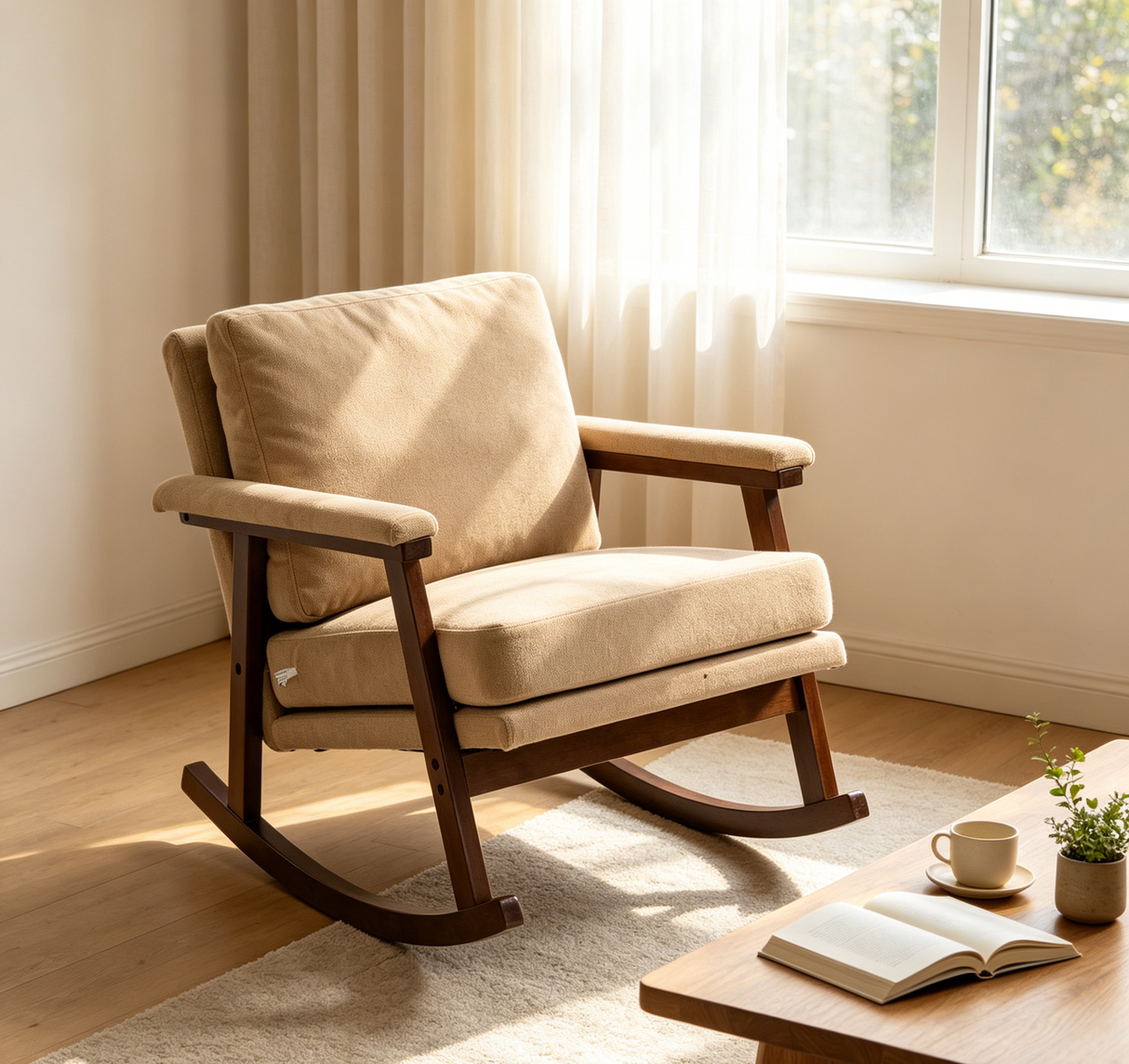 Mid Century Modern Accent Rocking Chair
