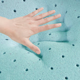 Hypoallergenic cooling gel memory foam mattress topper with removable cooling cover