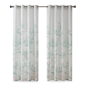 Burnout Printed Curtain Panel (Only 1 Pc Panel)