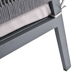 K&K 4-Piece Rope Patio Furniture Set