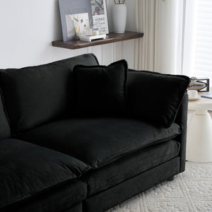 Chenille Fabric Ottomans Footrest to Combine with Sofas