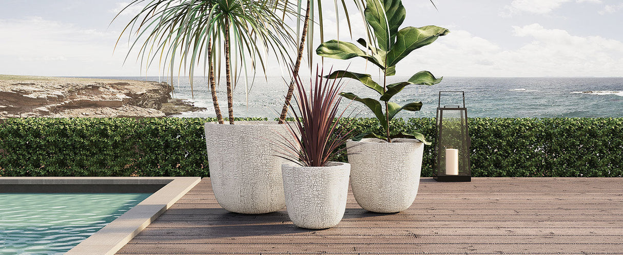 U_STYLE Lightweight MGO Planter Set of 3