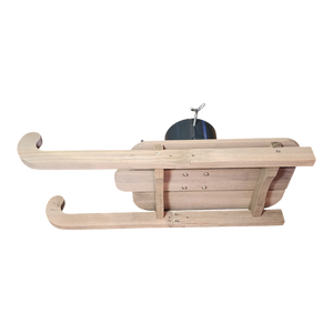 Wooden Runner Sled Tree Stand - Natural