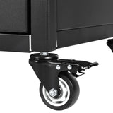 K&K 54.5" Outdoor Kitchen Island with Stainless Steel Tabletop