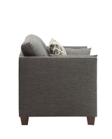 Laurissa Light Charcoal Linen Chair W/3 Pillows