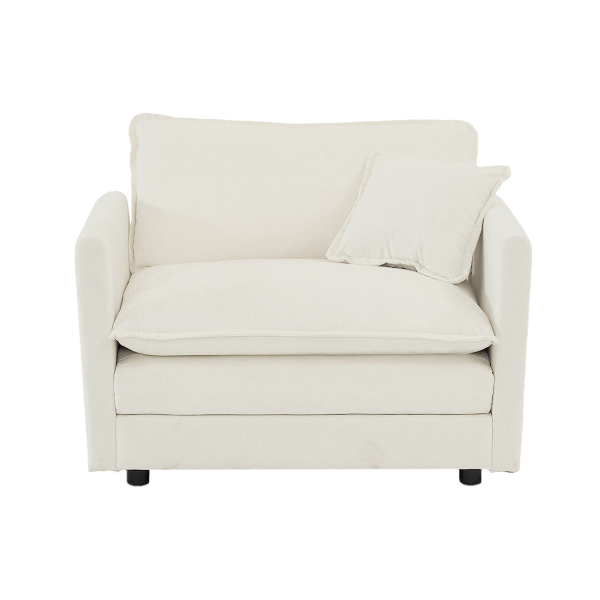 Accent Chair Set of 2, High-End Chenille Upholstered Armchairs