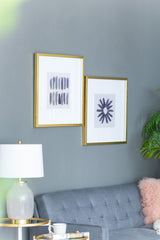 Grace Purple Agate Shadow Boxes Wall Art Set of 2 - Multicolor