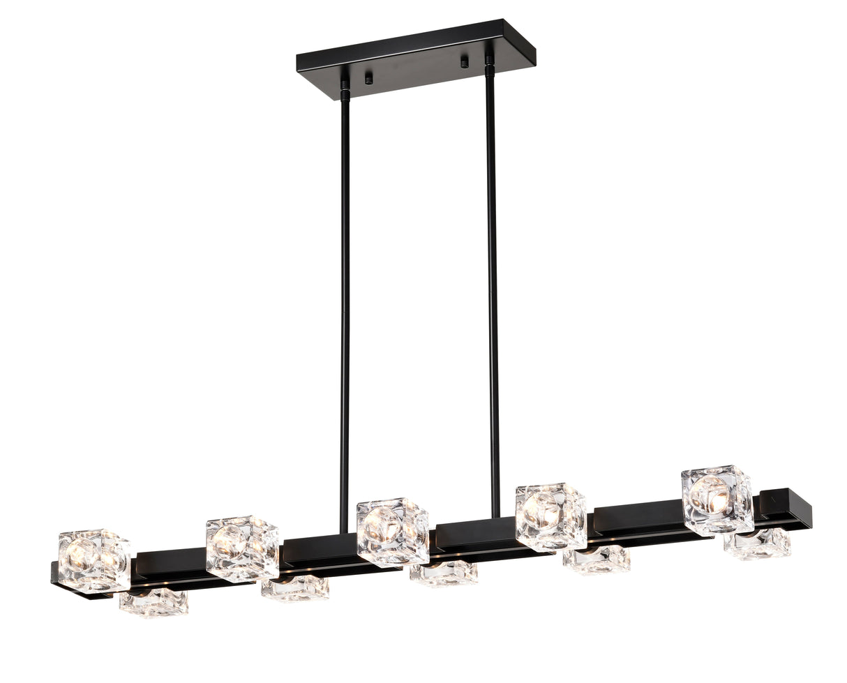 Rectangle Chandelier for Dining Room, 10-Light