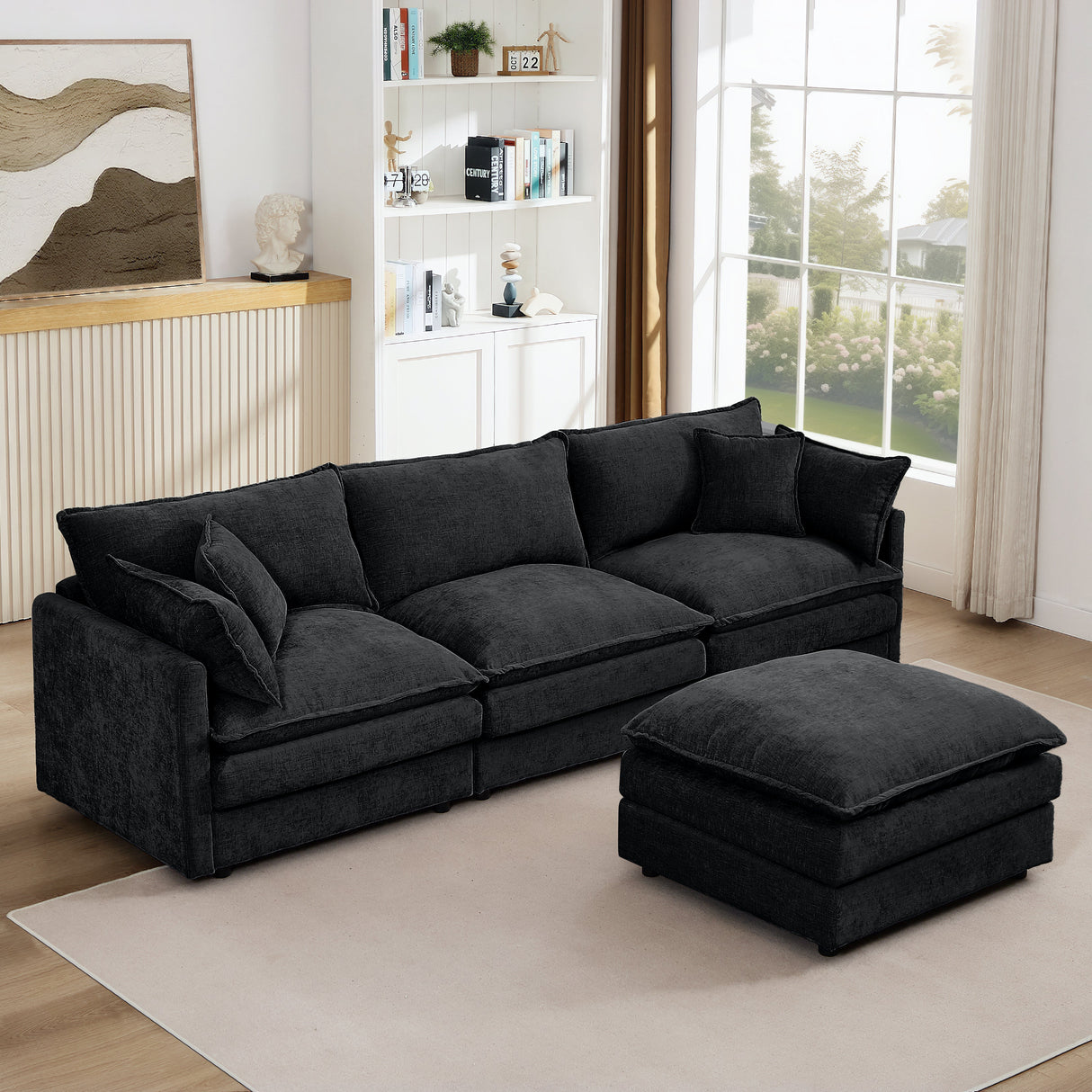 Modular Sectional Sofa - 102 Inch L Shaped Couch Set