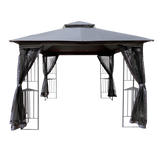 Gazebo tent with double roof & mosquito net