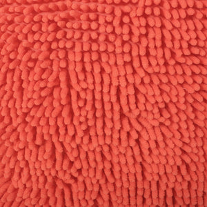 Sunny - Square Pouf, Versatile Ottoman Or Floor Cushion - Coral