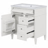 Bathroom Vanity With Top Sink, Storage Cabinet, And Mirror Cabinet