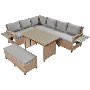 Tomax 5-Piece Outdoor Patio Rattan Sofa Set