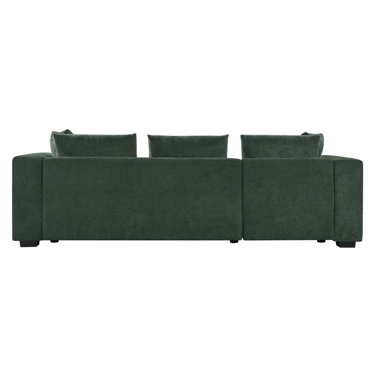 Modern L Shaped Sectional Sofa With Upholstery And Wooden Storage