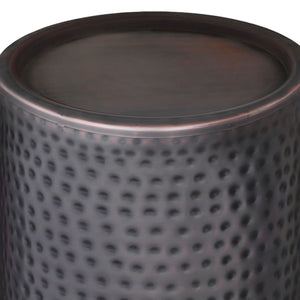 Corbin - Hammered Metal Side Table