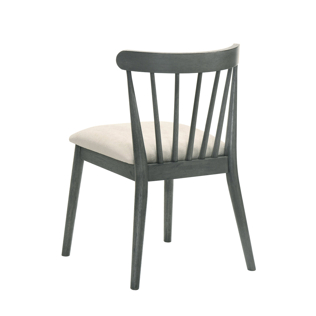 Modern Spindle Back Dining Chairs, Set of 2