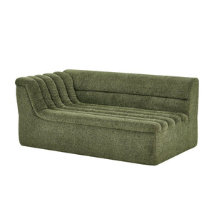 Upholstered L-Shaped Modular Sectional Sofa With Chaise, Wave-Shaped Armrest