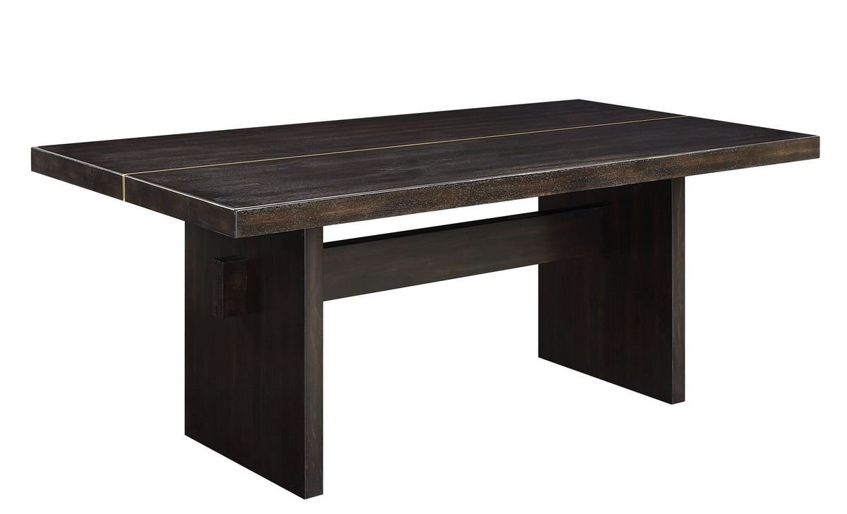 Jaramillo Rustic Dining Table - Espresso / Gold