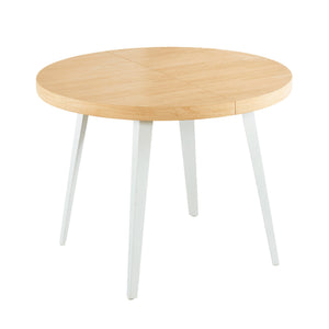 Extendable Dining Table with Metal Legs