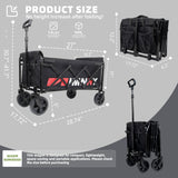 Collapsible Wagon with Wheels - Lightweight Utility Cart