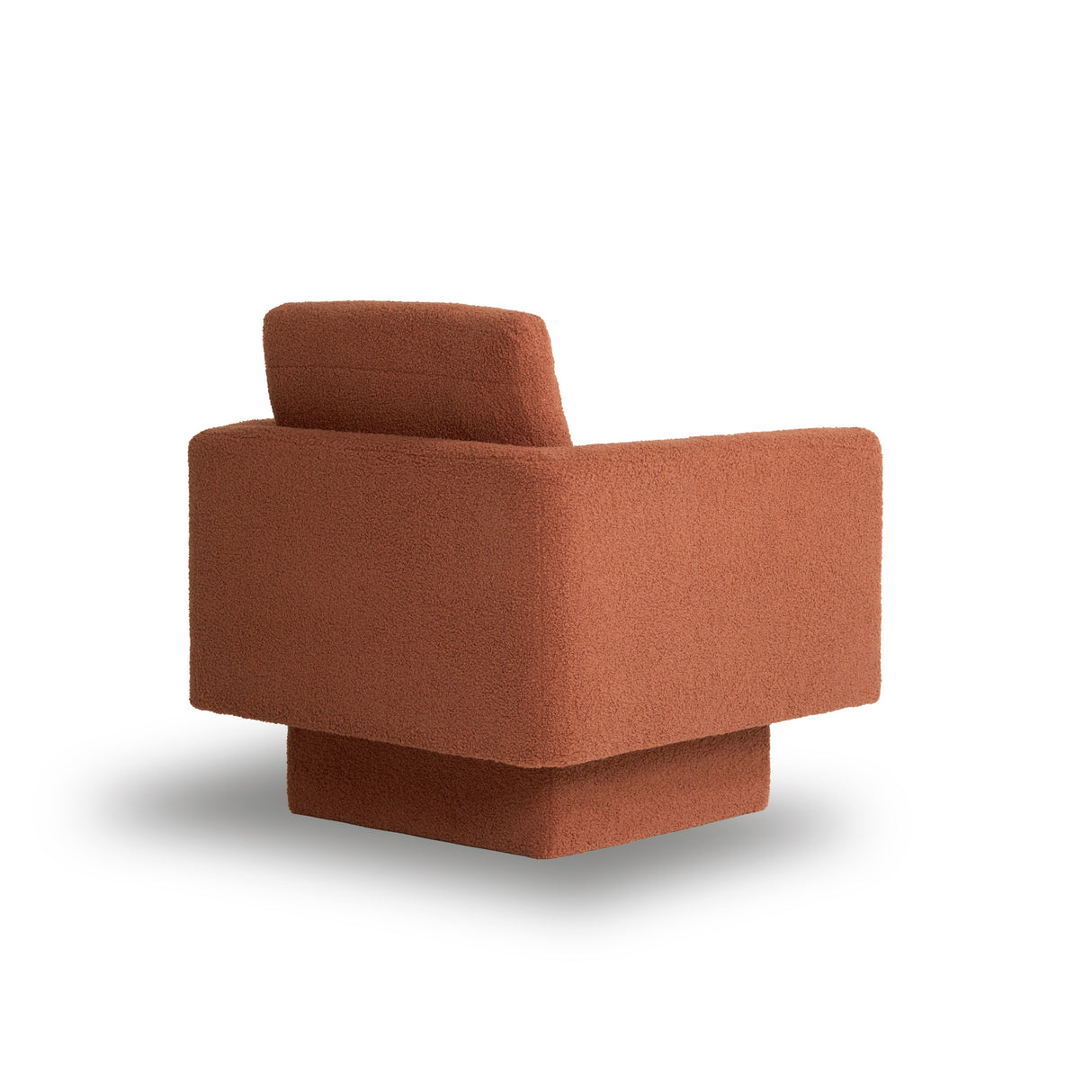 Hartswell Teddy Sherpa Modern Swivel Accent Chair
