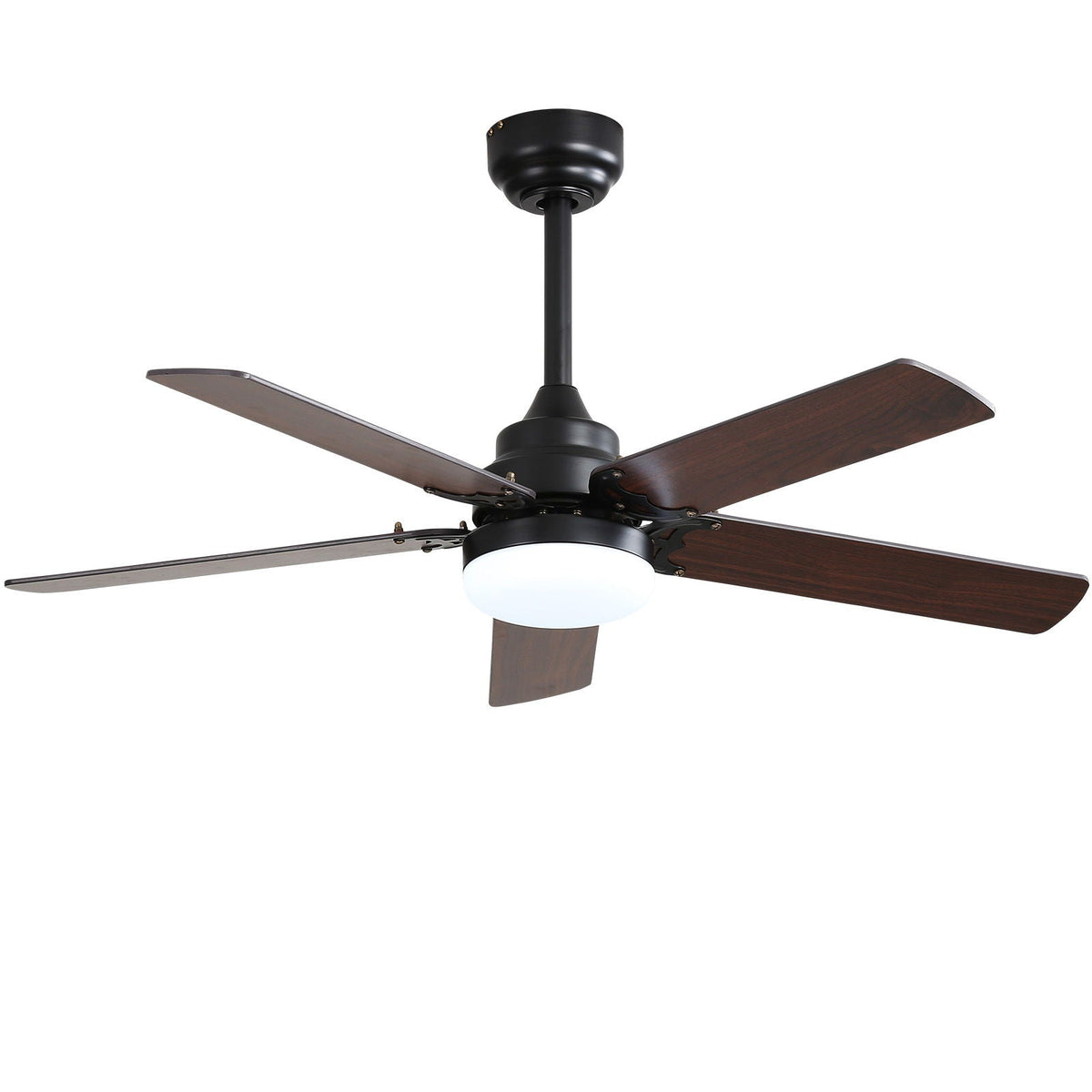 Low Profile Ceiling Fan With Reversible DC Motor, Remote Control, LED ...