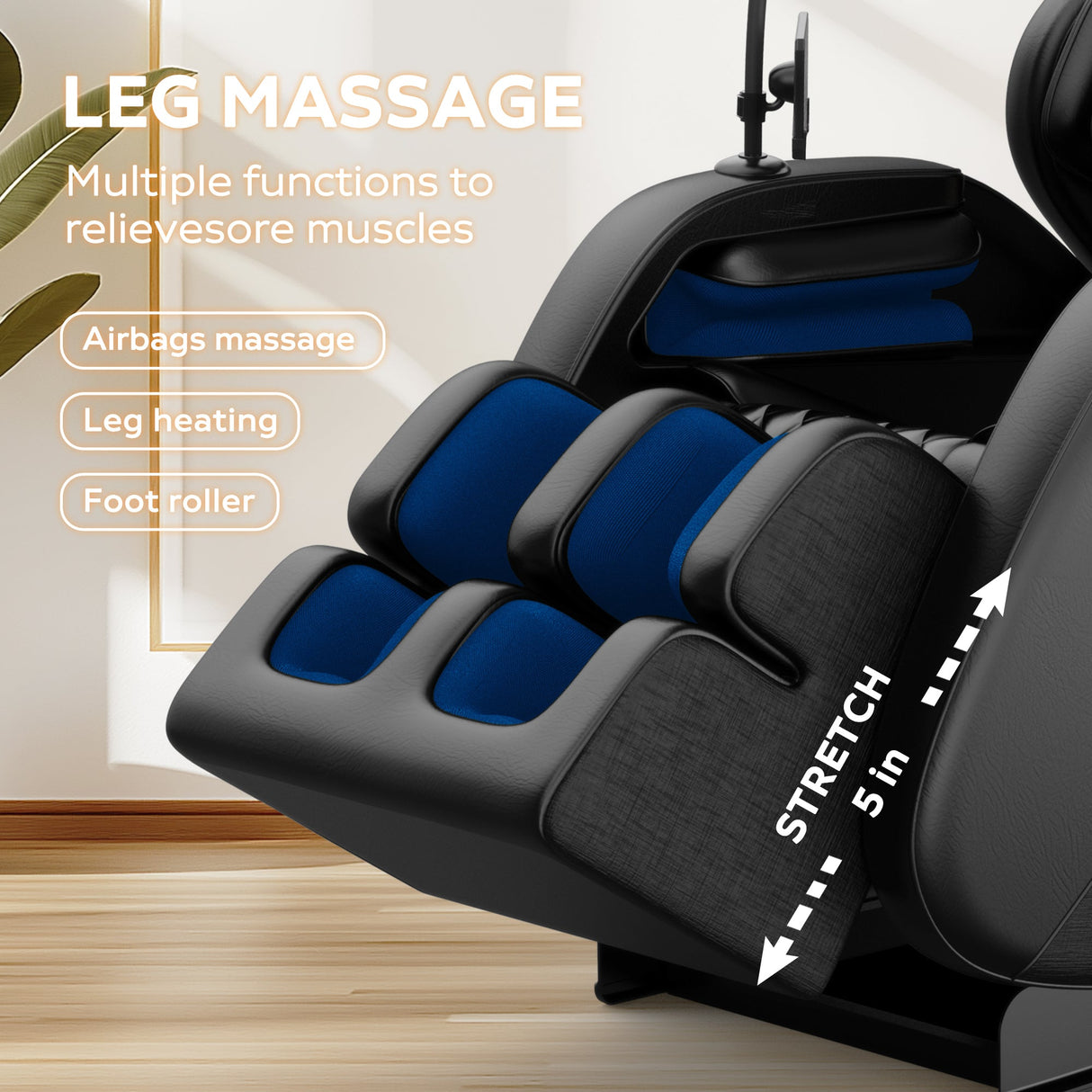 2024 Massage Chair Recliner with Zero Gravity & Full Body Air Pressure