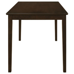 Arvin - 5 Piece Dining Set With Rectangular Table And Bench With Seats - Cappuccino