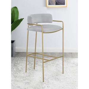 Allemonde - Low Back Stool - Gray