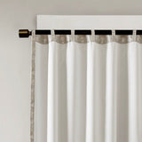 Jacquard lined total blackout rod pocket/back tab curtain panel (only 1 pc panel)