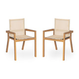 Belfast - Dining Chair With Acacia Wood Frame And Seating (Set of 2)