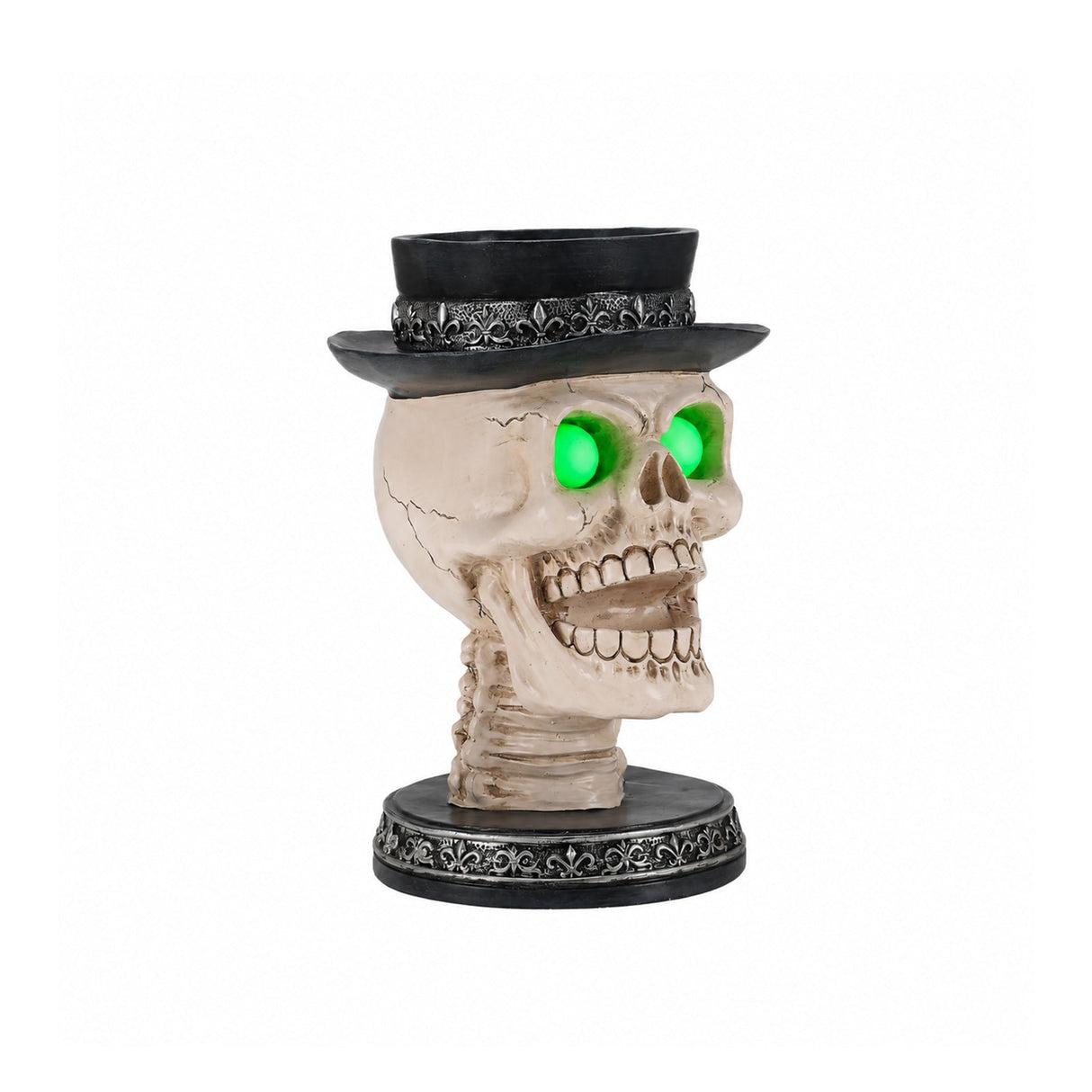 Halloween Skull Candle Holder with Glowing LED