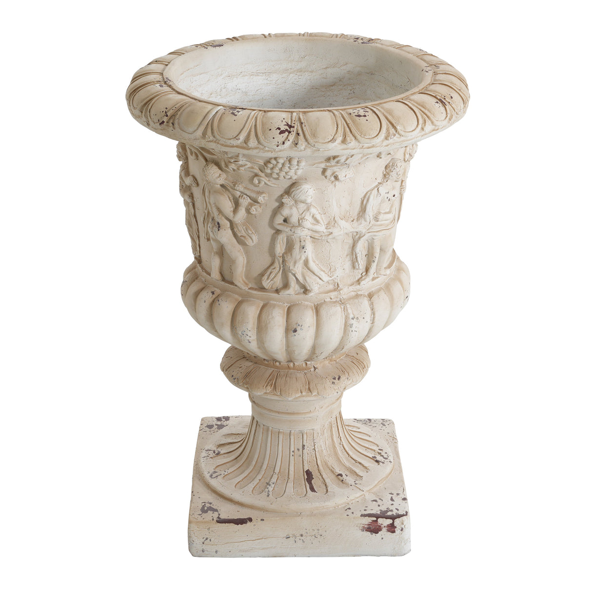 MGO Garden Urn, Antique White, 27" H