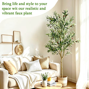 6FT Artificial Olive Tree Indoor Faux Plant