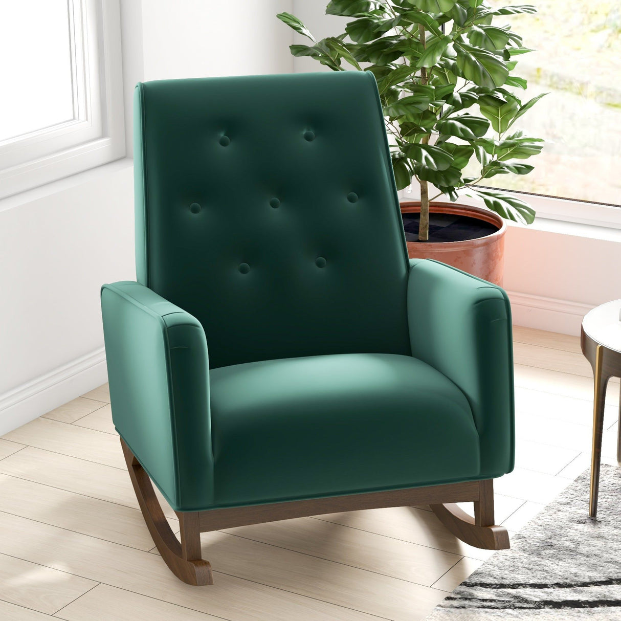 Demetrius - Solid Wood Rocking Chair
