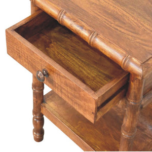 Solid Wood Bamboo Heritage Bedside Table