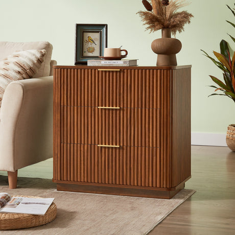 Wide Modern Chest of Drawers, Set of 2
