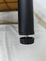 New Grid Style PE Wicker Weaving Patio Egg Chair with Natural Color Rattan Beige Cushion