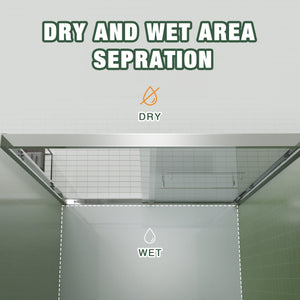 Aluminum Frame Double Sliding Shower Door (56-60"x70")