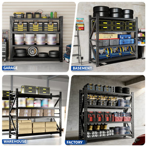 Heavy Duty Metal Adjustable Garage Shelves