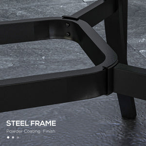 Stable Faux Wood Rectangle Outdoor Dining Table