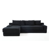 Modern L - Shaped Sectional Couch With Memory Foam